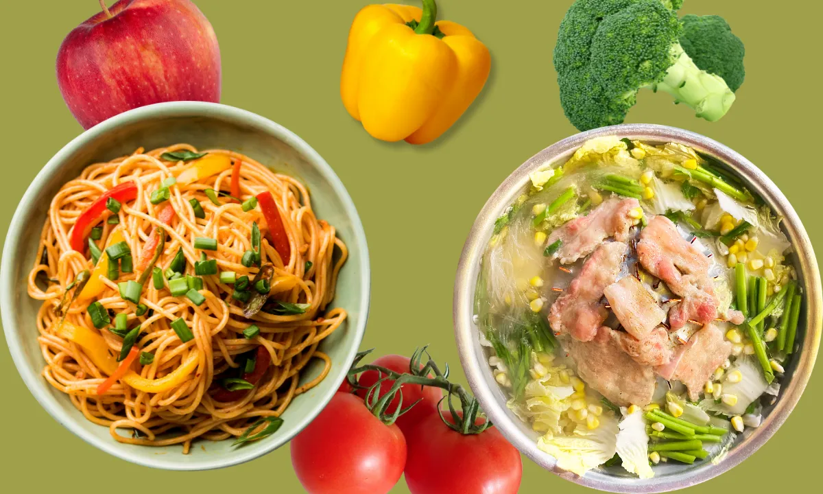 Noodles And Almond Soup